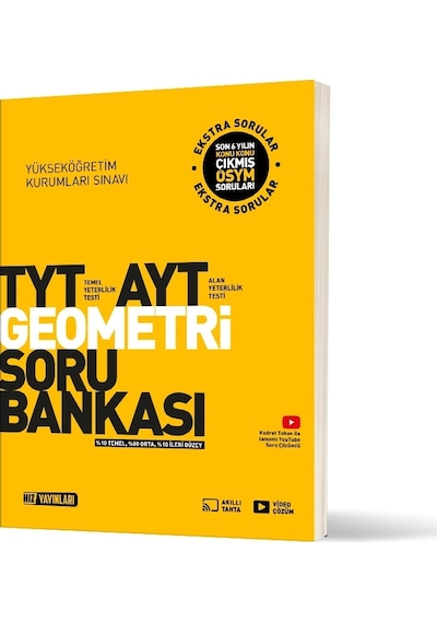 Hız Yayınları Tyt Ayt Geometri Soru Bankası