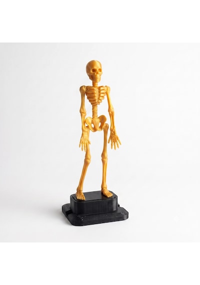 3d Baskı Turuncu Dans Eden İskelet Akvaryum Hava Taşı 18,5 Cm