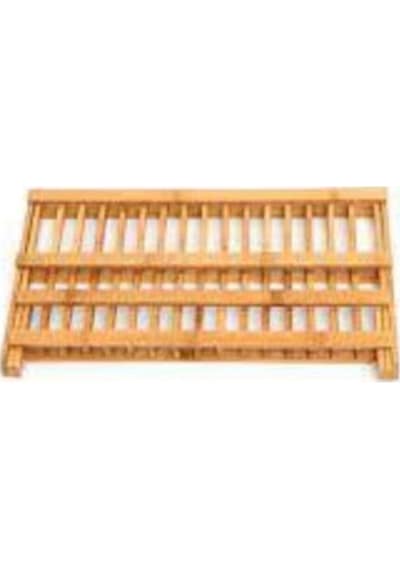 Bambu Bulaşık Sepeti Bambu Tabaklık Bulaşıklık 42 Cm Bambu Bulaşık Sepeti Bambu Tabaklık Fma202157 Çok Renkli