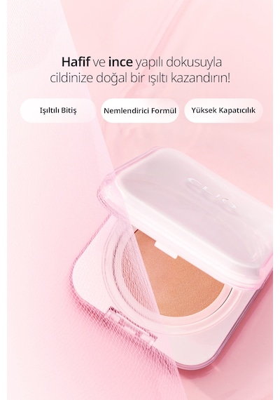 Hyalüronik Asit İçerikli Clıo Kill Cover Mesh Glow Essential Cushion Set 23n Ginger Spf50+ Pa++++ 55886880