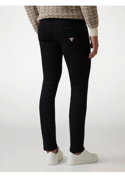 Guess Erkek Denim Skinny Fit Jeans Siyah