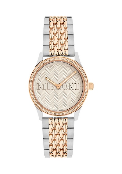Missoni Mwcca0623 Pırlantalı Kadın Kol Saati Metalik Gri - Rose Gold
