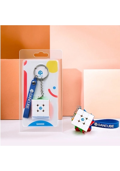 Gan Cube 330 Standart Zeka Küpü Speed Cube Anahtarlık Mini Profesyonel