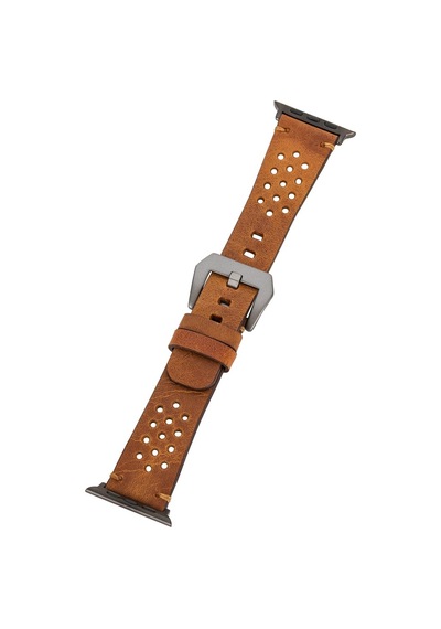 Bouletta Vigo Sport Toka Apple Uyumlu  Watch Deri Kordon 42-44-45 MM Taba