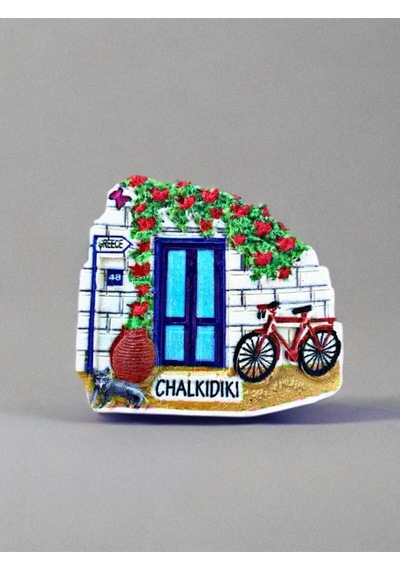 Chalkıdıkı Temalı Kabartmalı Polyester Magnet Buzdolabı Süsü 7cm X 5,5 Cm