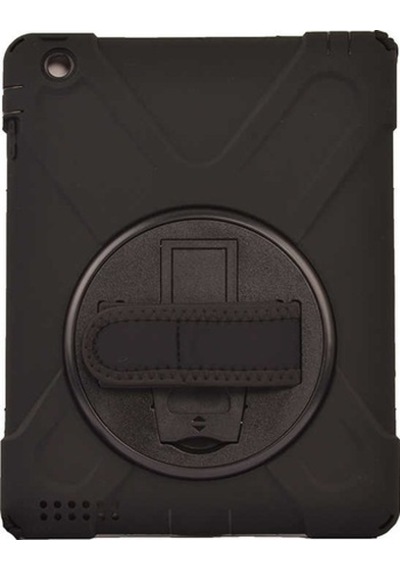 Apple Uyumlu iPad  2 3 4 Kılıf Zore Defender Tablet Silikon-Siyah - Siyah
