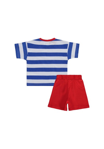 Civil Baby Super Rabbit Baskılı 6-18 Ay Takım - Mavi Saks Mavi
