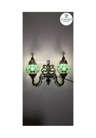Çiftli Aplik Yeşil - 770682524 Yeşil