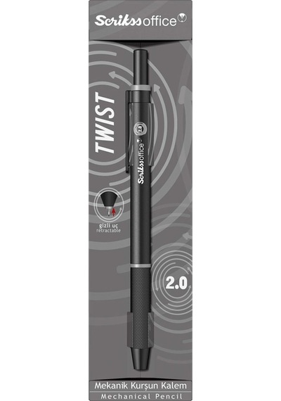Scrikss Twist Versatil Kalem 2 Mm  Gri