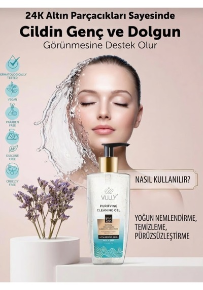 24k Altın Parçacıklı Arındırıcı Yüz Yıkama Jeli 400 ML