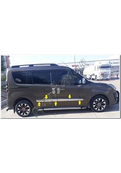 Db Chrome Fiat Doblo Krom Yan Kapı Çıtası 2010 Sonrası 4 Parça P.
