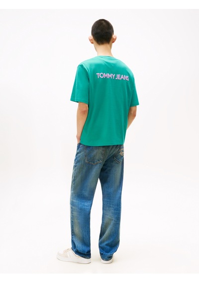 Tommy Hilfiger Tjm 90s Pop Col Nw Clsc T Ext Erkek Mavi T-shirt - Dm0dm21785 Mavi