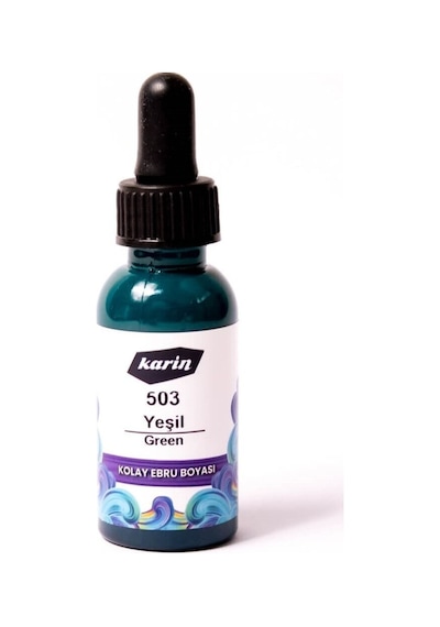Karin : Ebru Boyası : 30 Ml : 501 Yeşil