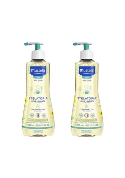 Mustela Stelatopia Huile Lavante Cleansing Oil 500 ml 2 Kutu