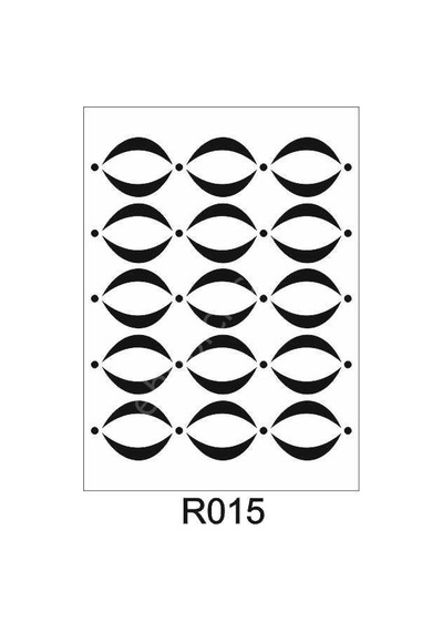 Ardışık Desen Stencil Şablon 25X35 R-015