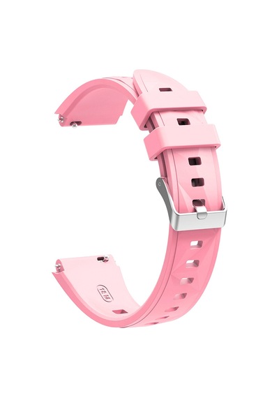 Caseonn Huawei Watch Gt 5 Pro 42mm Kordon Prizma Tokalı Spor Silikon Kayış Pembe
