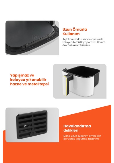 GoldmasterRivoli GM-8412 Sıcak Hava Fritözü Airfryer
