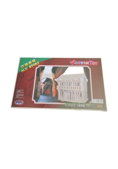 Ahşap Maket Seti - Eski Jiangnan Dükkân Binası 3d Puzzle Model G-ph012
