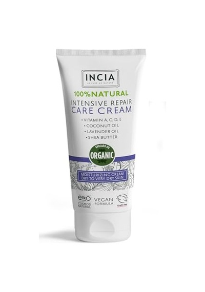 %100 Doğal Onarıcı Bakım Kremi Yoğun Nemlendirici Cilt Bakım Lavanta Avokado Shea Vegan 50 Ml
