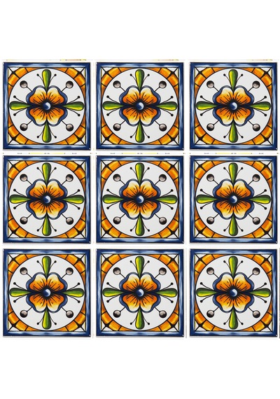 Can Seramik – 10x10 Cm. Cç-55 Kütahya Çini Karo 5'li 1 Paket