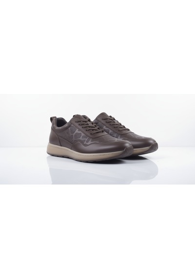 Growish Gr0444 Hakiki Deri Bej Renk Eva Taban Geometrik Desenli Sneaker Yürüyüş Ayakkabısı Kahverengi Growish Gr0444 Hakiki Deri Bej Renk Eva Taban Geometrik Desenli Sneaker Yürüyüş Ayakkabısı Kahverengi