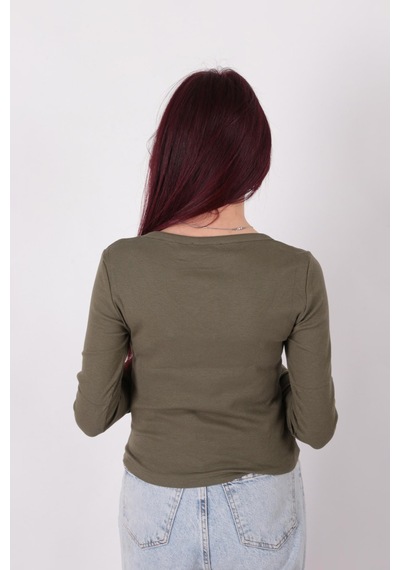 Busem S0015897 Kadın Bluz Haki