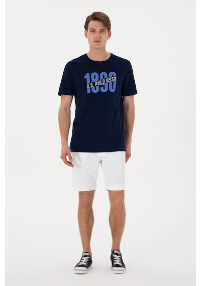 U.S. Polo Assn. Erkek Regular Fit Bisiklet Yaka Lacivert Tişört 50306922-VR033