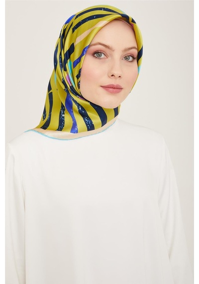 Armine Twill İpek Eşarp 24ya9101 81 - Desenli