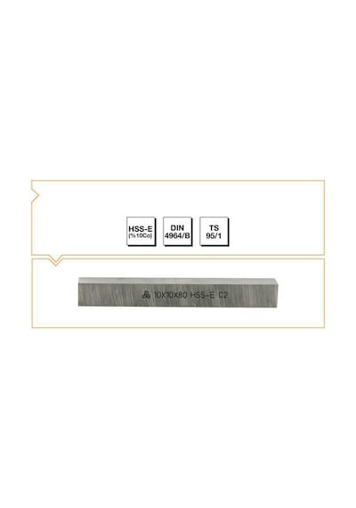 Makina Takım 18X18X200 HSS - E (%10Co) DIN 4964B Kare Kesitli Torna Kalemi