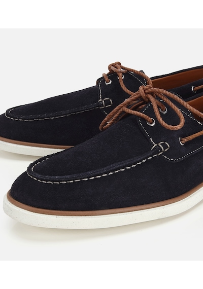 Hotiç Erkek Süet Deri Lacivert Bağcık Detaylı Günlük Loafer 02ayh322730a680 02ayh322730a680