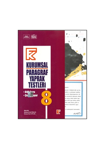 Kurmay 8 Sınıf Kurumsal Paragraf Yaprak Test