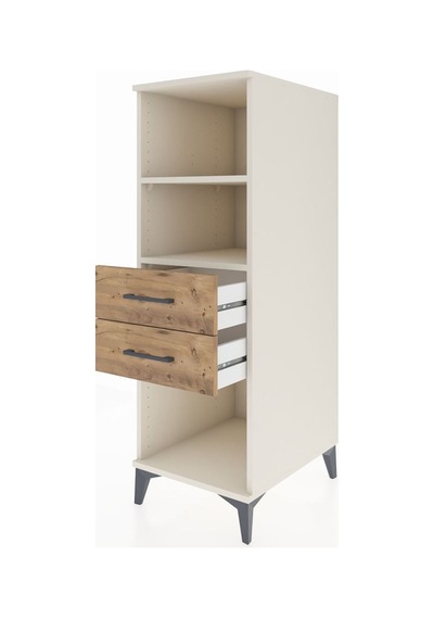 Kronos Dolap 2 Raflı 2 Çekmeceli 44x59x134 Aytaşı-çam Aytaşı