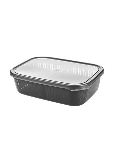 Adet 4 Bölmeli Süzgeçli Sızdırmaz Saklama Kabı- Zeytinlik Turşuluk Organizer 3 2 Litre Diğer