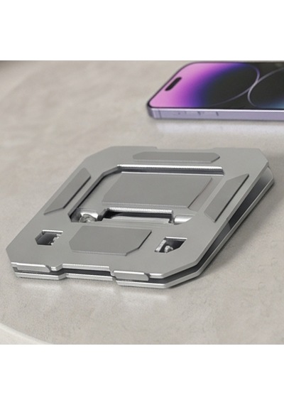 360 Dönebilen Katlanabilir Metal Tablet Standı Telefon Ve Tablet Uyumlu Masaüstü Tutucu