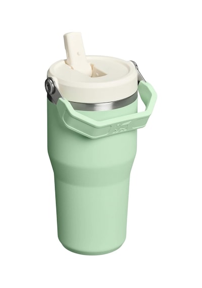 Stanley Iceflow Flip Straw Tumbler Pipetli Termos, 0.60 L, Yeşil Çok Renkli
