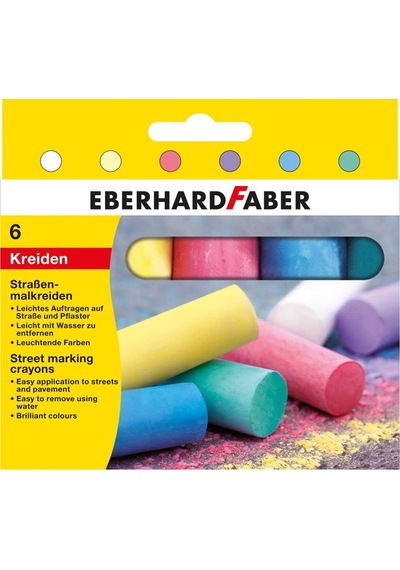 Eberhard Faber Sokak İşaretleme Tebeşiri 6 Renk
