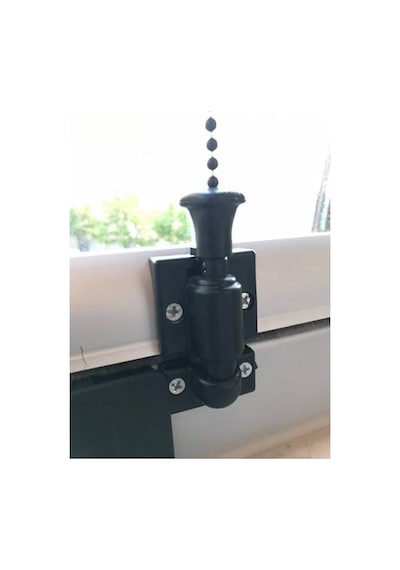 Cam Balkon Emniyet Plastik Kilit - Boncuklu Ip Zincir Ta N11.4132