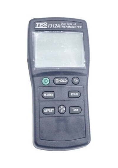 Tes-1312a Yüksek Hassasiyetli Tip K Termometre Çift Kanal