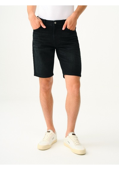 Slim Fit Erkek Şort Gri