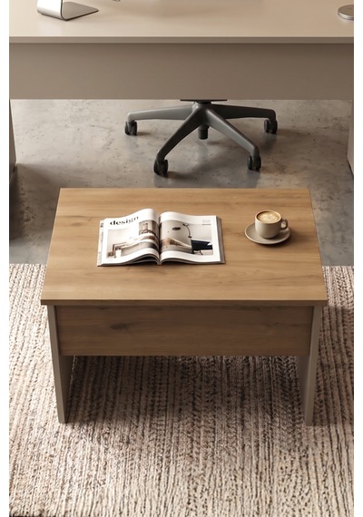 Robin Home Opus 72x52 Cm Ofis Sehpası Orta Sehpa Sepet-kumsal Kahverengi