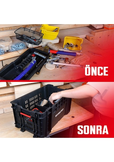 Workpro Wp283028 46lt 55,7x32,2x25cm Üstü Açık Profesyonel Takım