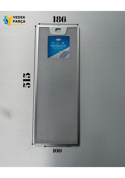 Beko Uyumlu: P40s 186x515 Mm Aspiratör & Davlumbaz Tel Yağ Filtresi Model: 00660222 - 133.0176.353 18,6x51,5 Cm