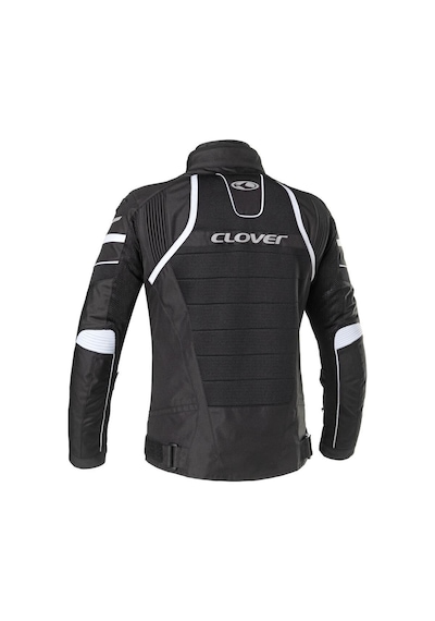 Clover Rainjet-2 Wp Korumalı Motosiklet Montu Siyah Beyaz