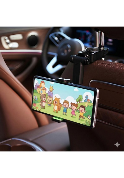 Mekanizmalı Dönebilen Uzayabilen Kollu Akrobat Araç İçi Telefon Tutucu Siyah