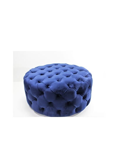 Yuvarlak Chester Model Kapitoneli Oval Orta Puf- Modern Puf