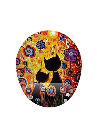 Gün Batımı Ve Kediler Bilek Destekli Mouse Pad