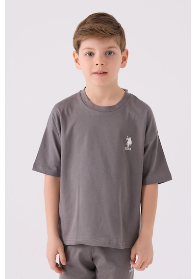 U.S. Polo Assn. Erkek Çocuk Antrasit Bermuda Takımı 5274-43649 Antrasit