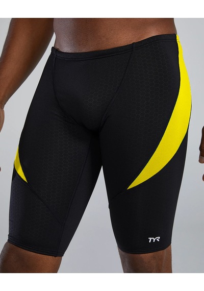 Tyr Durafast Elite Erkek Jammer Mayo - Hexa Siyah - Sarı