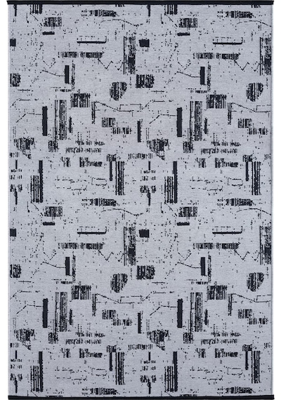 Çam Halı Bodrum Bdr 113 Gri Özel Latex Kaymaz Tabanlı Kilim
