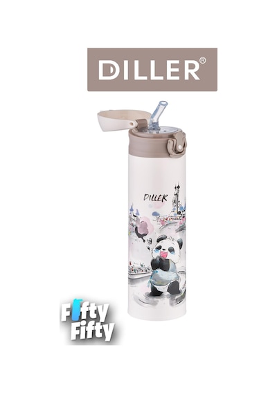 Dıller 480 Ml Pipetli Paslanmaz Çelik Termos Vacum Cup Kilitli Kapak -ffdıllerd9248 Çok Renkli